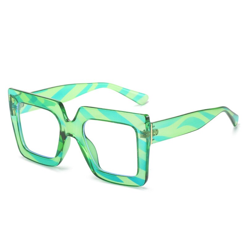 Oversized Square Women's Glasses Frames Transparent New Fashion Black Optical Lenses Female Eyeglasses Luxury Big Eyewear 2023