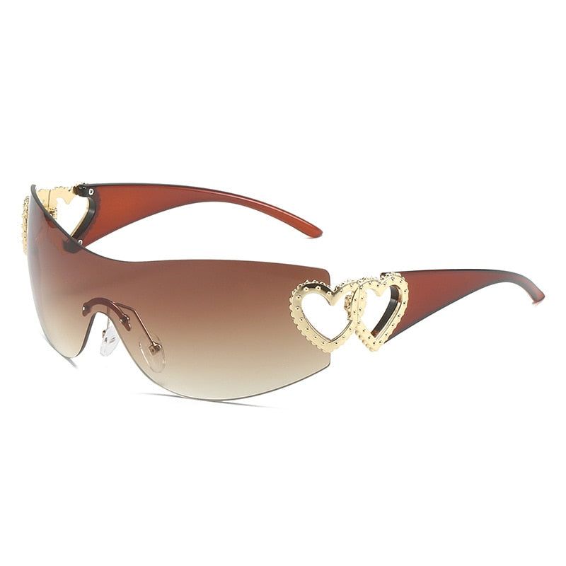 Trendy Y2k Sunglasses Women Men Oversize Designer Brand Cycling Goggle Sun Glasses 2000'S One Piece Glasses Shades gafas Eyewear