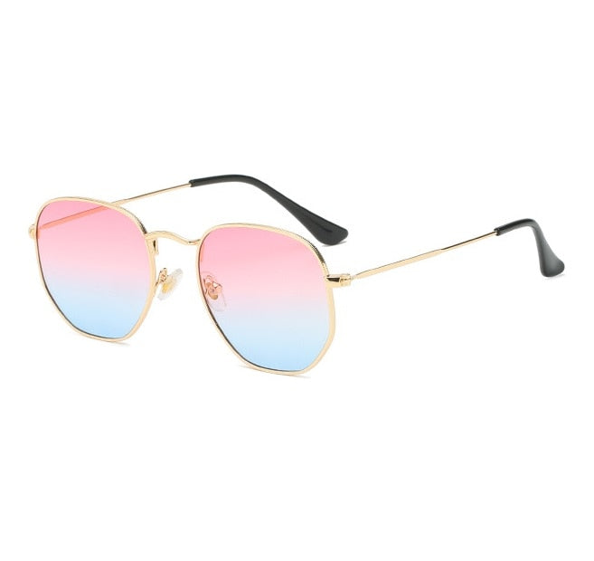 2023 Hexagon Sunglasses Women Brand Designer Sun Glasses Men Square Metal Frame Driving Fishing Glasses Goggle Zonnebril Mannen