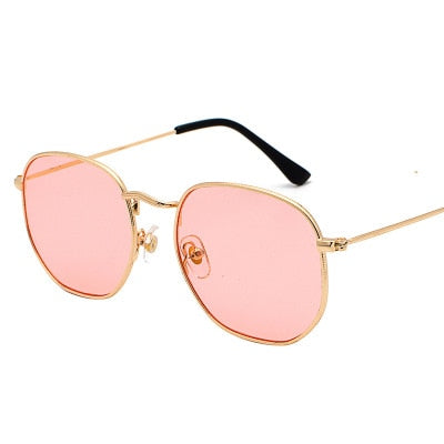 2023 Hexagon Sunglasses Women Brand Designer Sun Glasses Men Square Metal Frame Driving Fishing Glasses Goggle Zonnebril Mannen